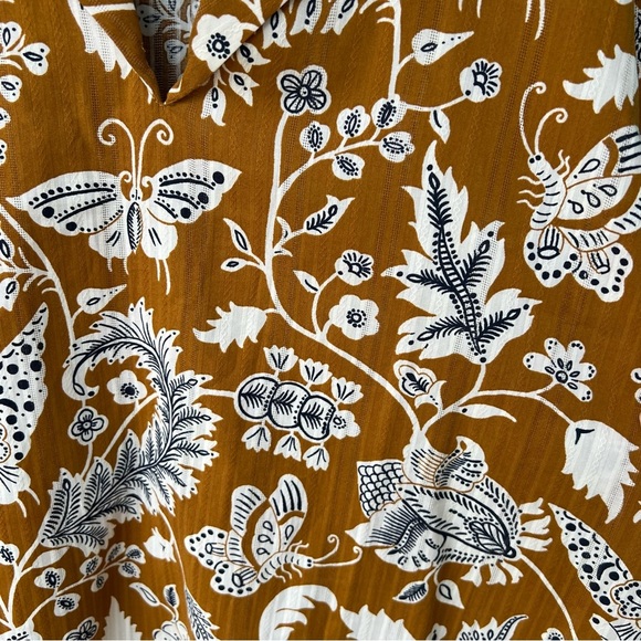 Men's Regular-Fit Floral-Print Popover Camp Shirt, Created for Macy's SIZE LARGE - Picture 5 of 8